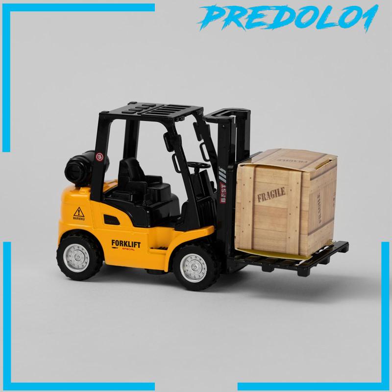 [Predolo1] Mainan Model Forklift Skala1Per50 Cuci Gudang Model Kendaraan Untuk Hadiah Liburan Anak Laki-Laki