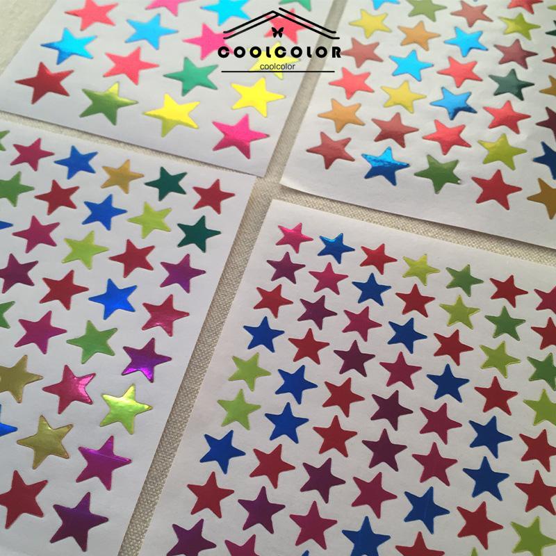 

COD❤️10 Lember Sticker Bintang Reward Star Stiker Bintang Besar Kecil Stiker Anak-anak Penghargaan Prestasi DIY Untuk Alat Tulis- cl