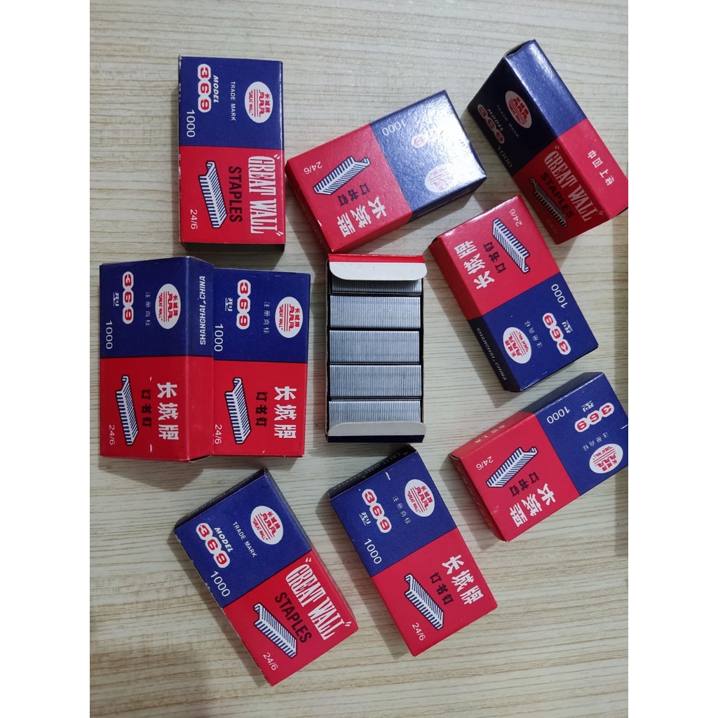 

Ecer Isi Staples Kecil Great Wall / Greatwall 24/6 no. 369