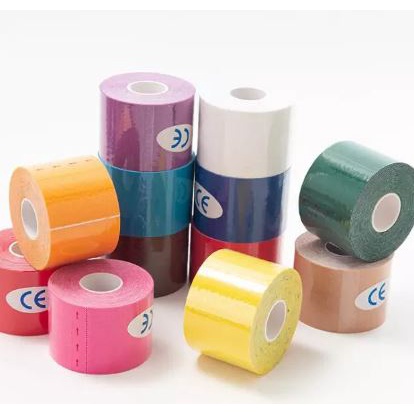 Pita Kinesiologi 11 Warna 5Cm X 5M Olahraga Kintape Roll Katun Elastis