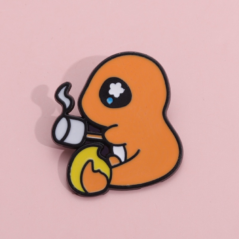 Pin Enamel Dinosaurus Lucu Kartun Permainan Pokemon Bros Lencana Kerah Pin Anime Perhiasan Hadiah Untuk Fans Teman