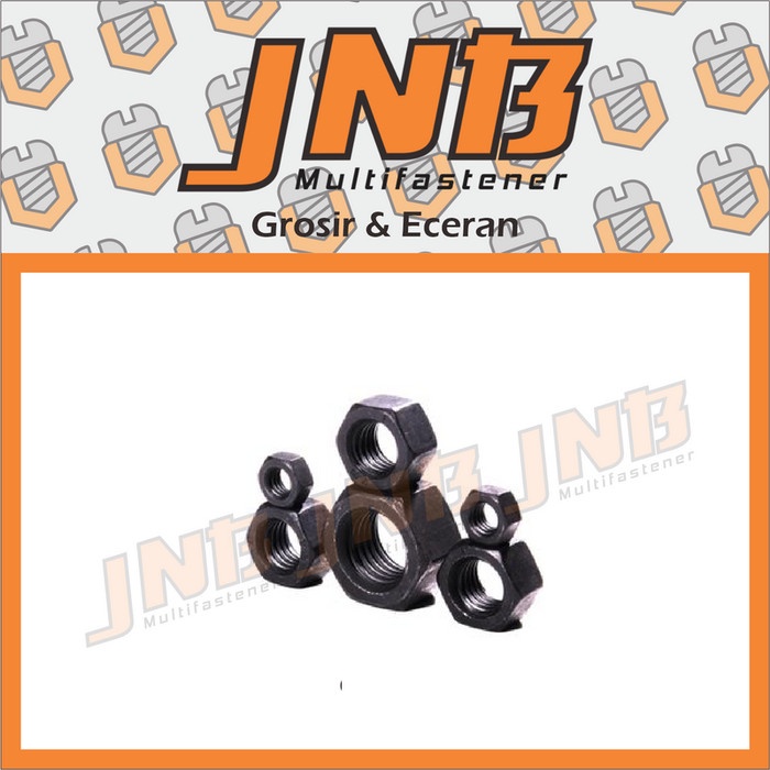 Mur Besi Inchi 1 1/2 &quot; Kunci 56 Drat Kasar UNC 6 Hexagon Nut NC