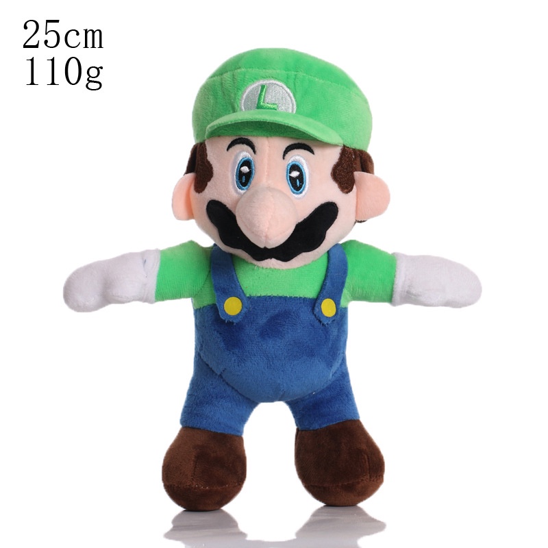 15 cm 25 cm Anime Game Super MARIO Bros Kodok Mainan Mewah Berdiri LUIGI Yoshy MARIO Boneka Hadiah Ulang Tahun