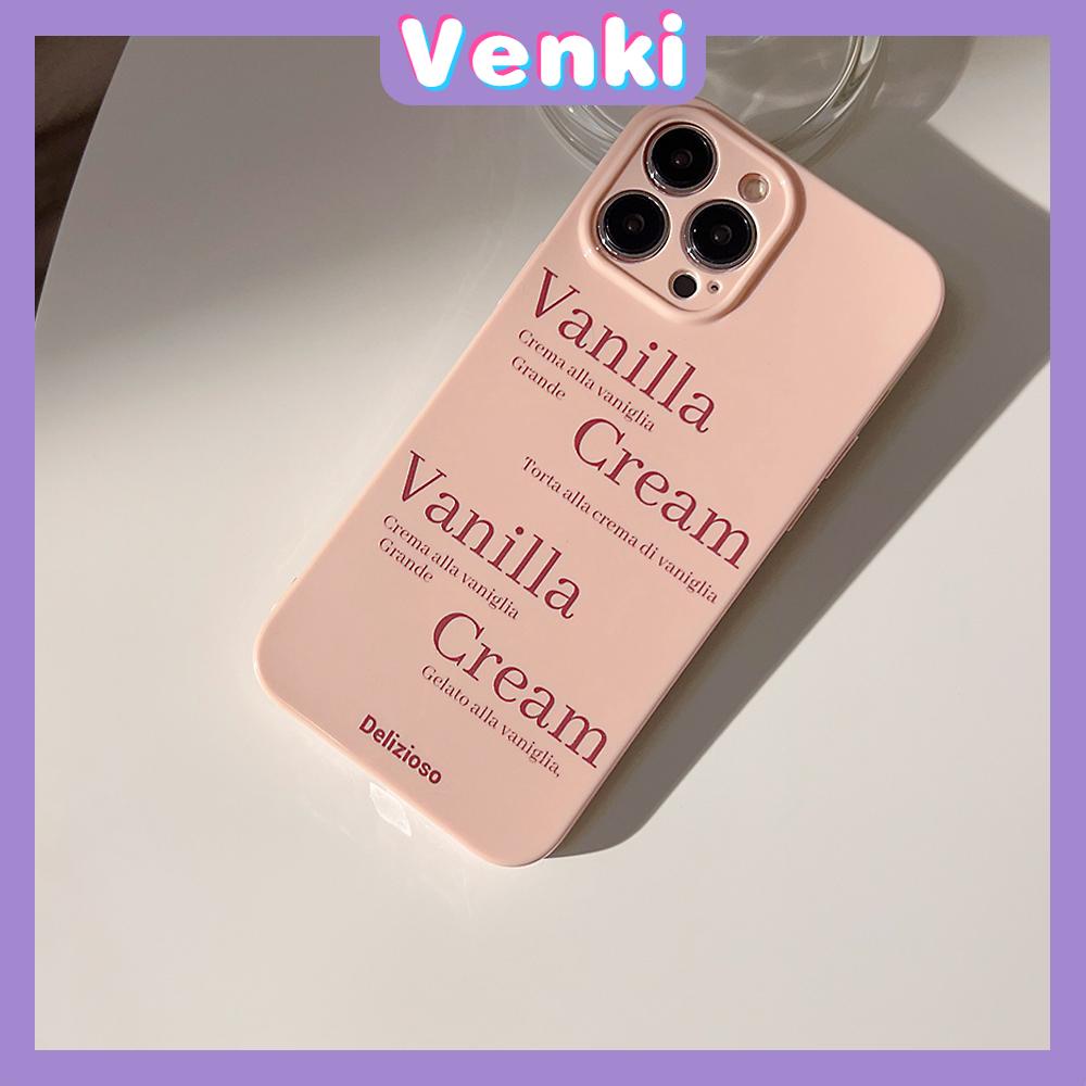 VENKI - For iPhone 11 iPhone Case Pink Glossy Film TPU Soft Case Shockproof Phase Cover Protection Pink Letters Compatible with iPhone 14 13 Pro max 12 Pro Max xr xs max 7 8Plus