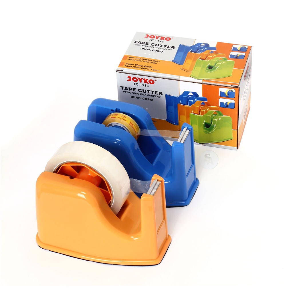 

JOYKO -Tape Dispenser Isolasi Tape Cutter - TC 118 - Dual Core 1 Inch - Pcs