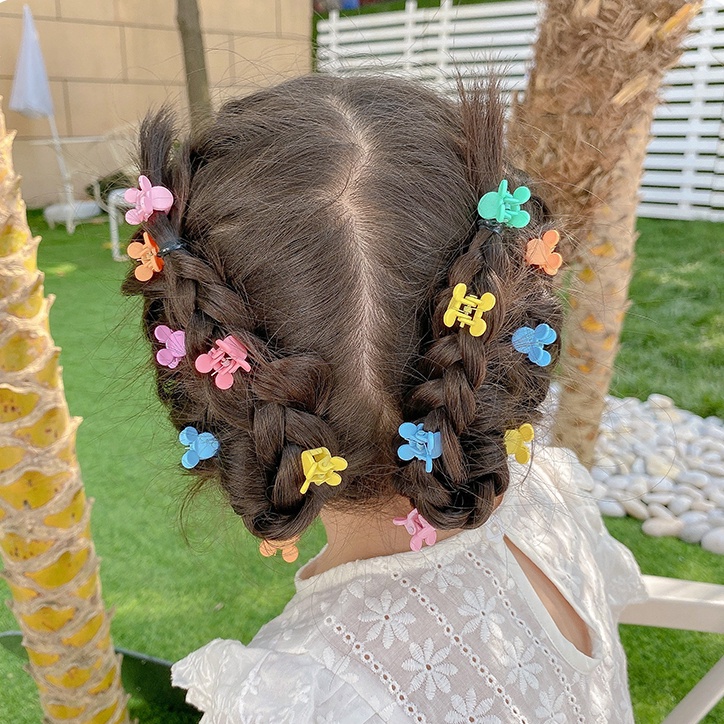 10pcs/lot Jepit Rambut Anak Putri Lucu Mini Hairpin Rambut Perhiasan Anak Hiasan Kepala