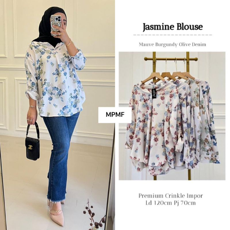 JASMINE Blouse ORI MPMF | Premium Crinkle