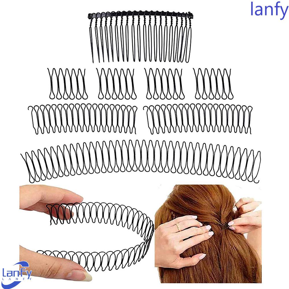 Lanfy Klip Rambut Wanita High-cut Aksesoris Rambut Poni DIY Alat Mengepang Rambut Hairstyle Twist Styling Clip