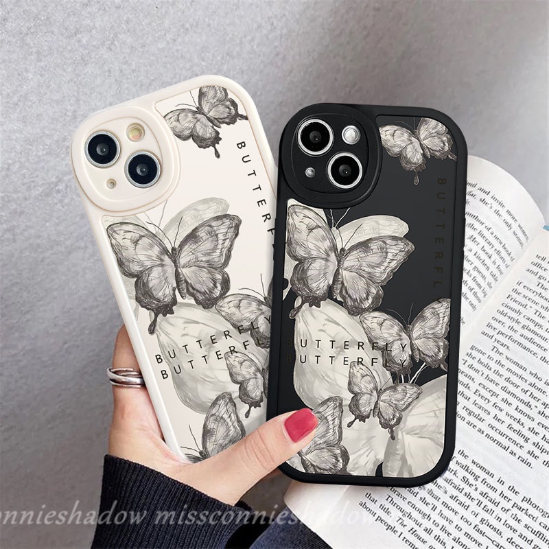 Case Untuk Vivo Y36 Y02T Y02A Y15 Y21s Y12i Y20i Y11 Y16 Y17 Y20s Y20 Y02 Y22 Y35 Y12 Y21 Y30 Y15s V25E V25 Y91 Y91C V23 Y31 V23E Y15A Y51 Y33s Y22s Fantasy Butterfly Soft Cover