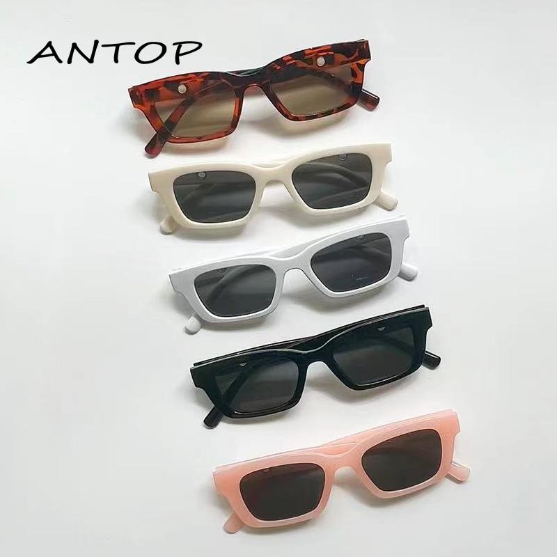 [antop] Kacamata Hitam Modis Serbaguna Retro Kacamata Persegi Panjang Anak Sunglasses