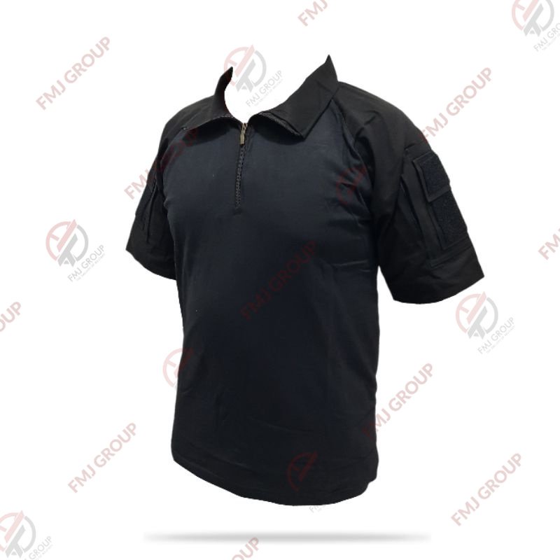 Kaos BDU Pendek / Combat Shirt Pendek Hitam