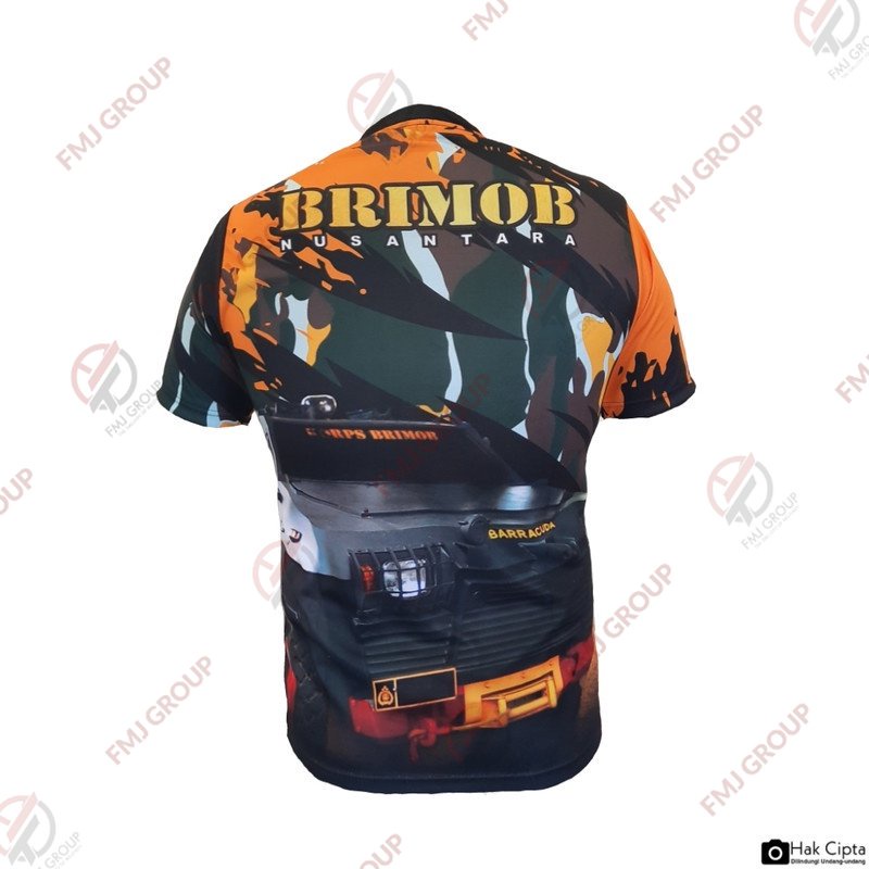 Kaos Dry Fit BRIMOB / Kaos Jersey KORPS BRIMOB Full Print - DryFit I1