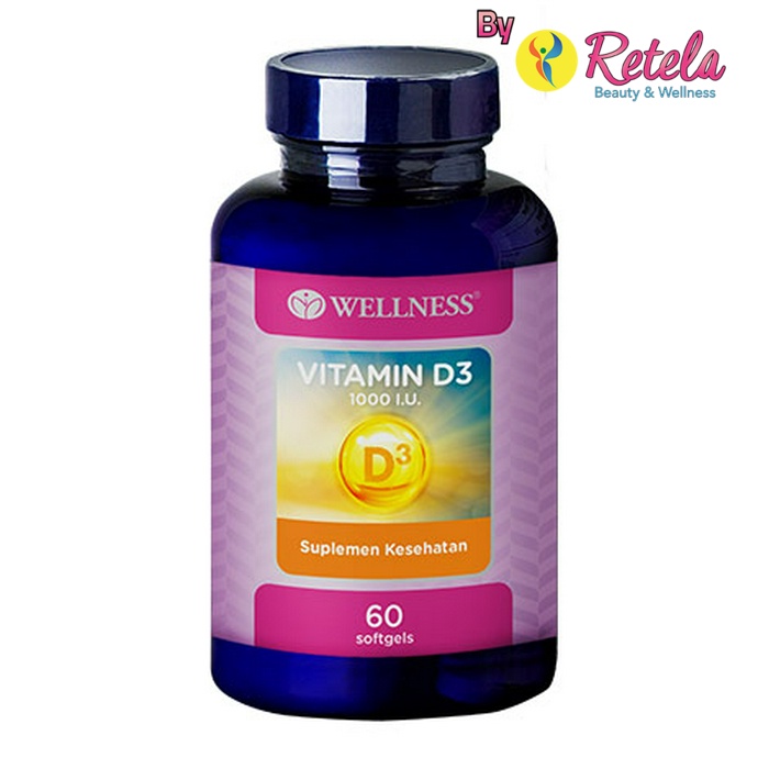 WELLNESS VIT D3 1000IU 60 SOFTGEL