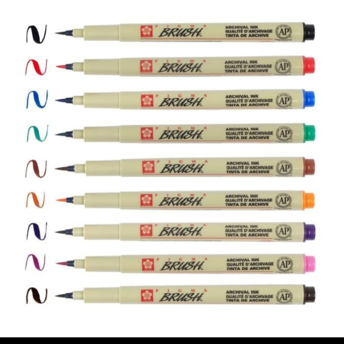 

Sakura Pigma Brush Pen Satuan - Brown