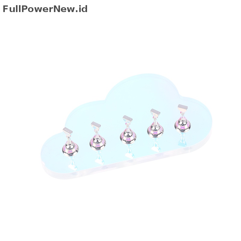 Power Fake Cloud Nail Art Tips Latihan Display Stand Holder Alat Salon Akrilik ID