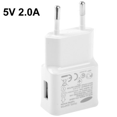 Travel Adaptor USB Charger 5V 2.0A for Smartphone