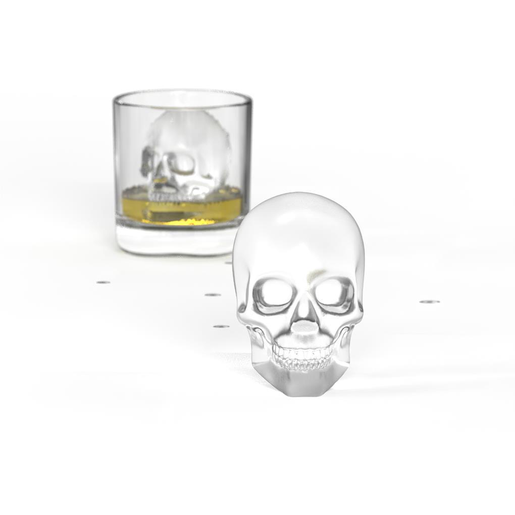 Cetakan Es Silikon Tengkorak Besar 3D Skull Large Mold Ice Tray Skull Es Silikon