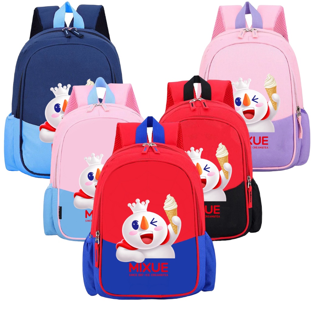 (COD) Tas Mixue Anak Laki Laki Perempuan Sekolah SD TK VIRAL ES KRIM Terbaru Kekinian 2023 COD