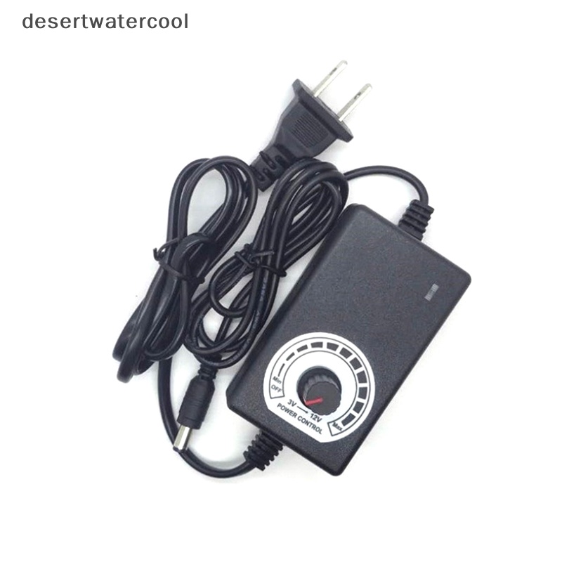 Deid AC/DC 100-220V Ke DC 1-24V 3-12V 2A Adaptor Daya Dapat Disesuaikan Tegangan Diatur Martijn