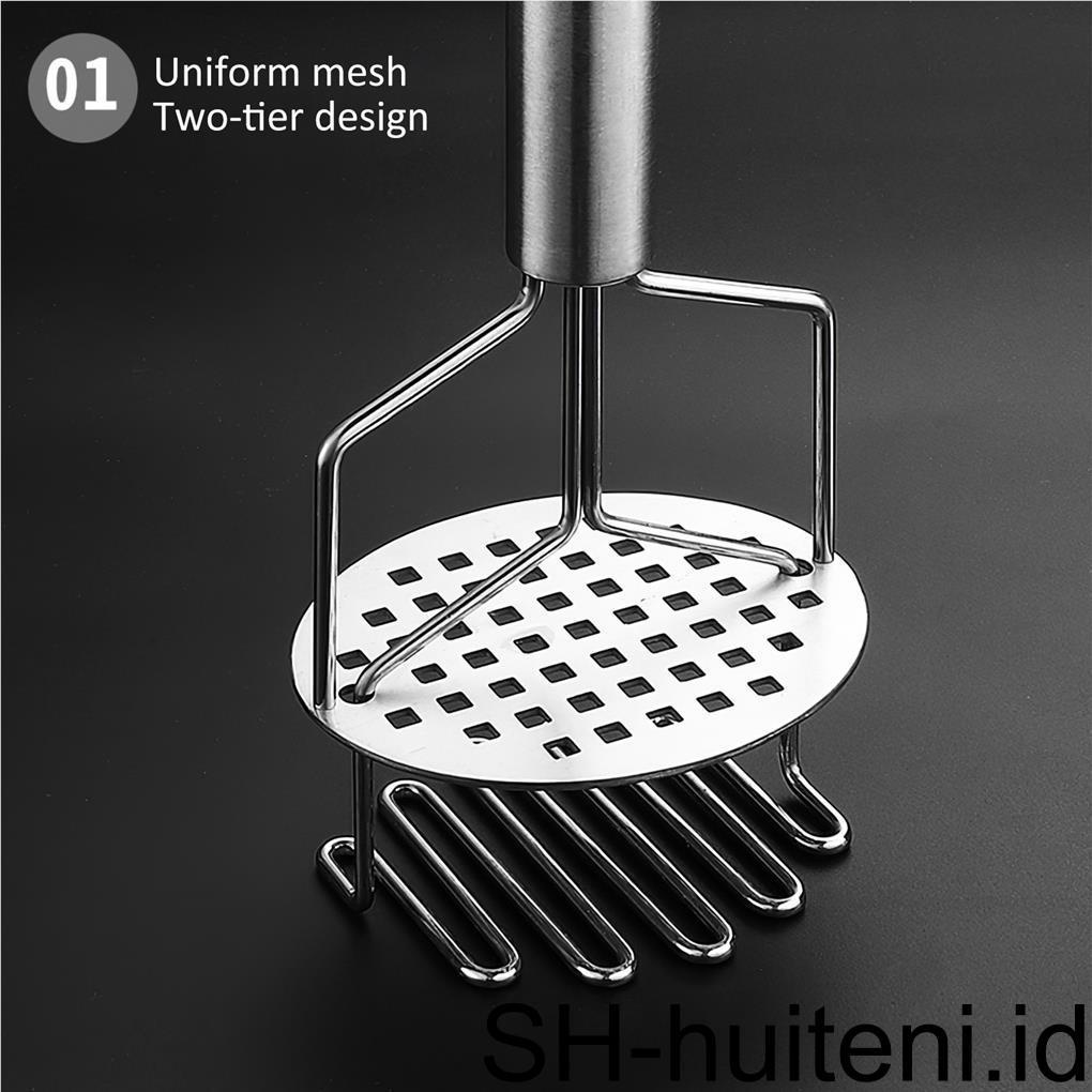 Stainless Steel Potato Mud Mixer Manual Double Layered Potato Masher Household Mud Machine Tekanan Makanan Keju Hancur Lumpur Gadget Dapur