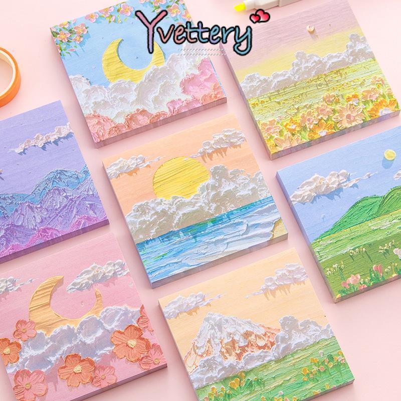 

COD❤️ 3D Memo Tempel Aesthetic Sticky Notes Motif Alam Indah / Sticky notes aesthetic/ Memopad lucu/ Memo tempel-yy