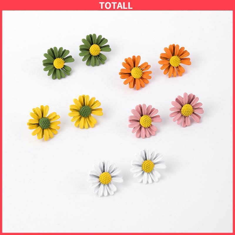 COD 1 pasang anting daisy minimalis Korea-Totall