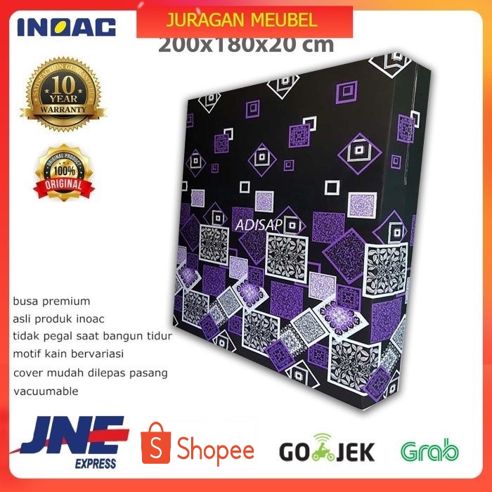 INOAC Kasur busa inoac ukuran 200x180x20 cm no.1 D 16