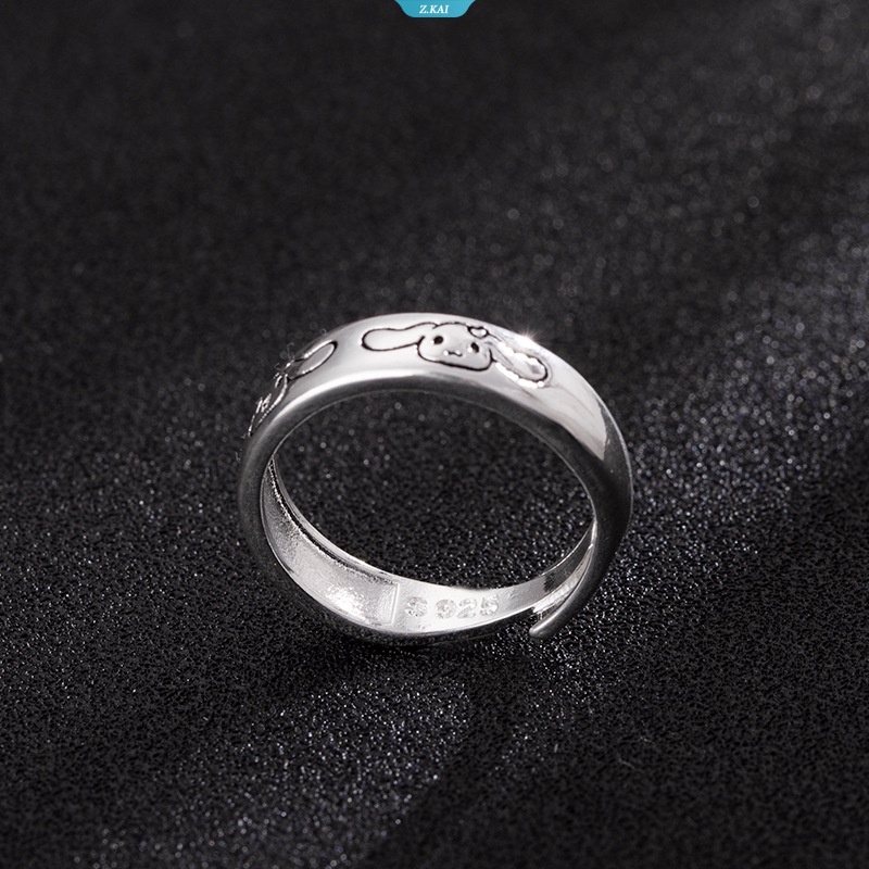 Cinnamoroll Pembukaan Yang Dapat Disesuaikan Lima Ekspresi Cincin Anime Pasangan Fashion Sederhana Cincin Cinnamoroll Lucu Cincin Kartun Hadiah Ulang Tahun [ZK