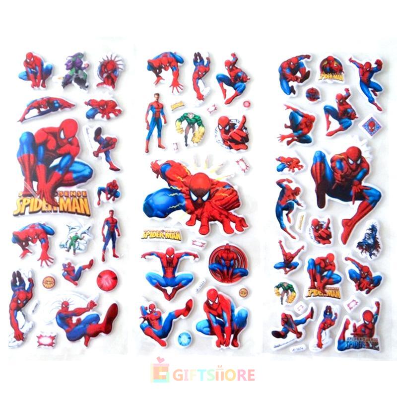 

COD✨Sticker Bening Foam 3d Sticker Reward Bts Karakter/Marvel Hero Superman Stickers/ Spiderman Graffiti Waterproof Skateboard Stickers/ Personalized Luggage Graffiti Stickers-Gi