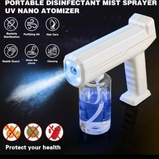 WIRELESS NANO UV ULTRAVIOLET SPRAY GUN DISPENSER Portable Atomizer Nano