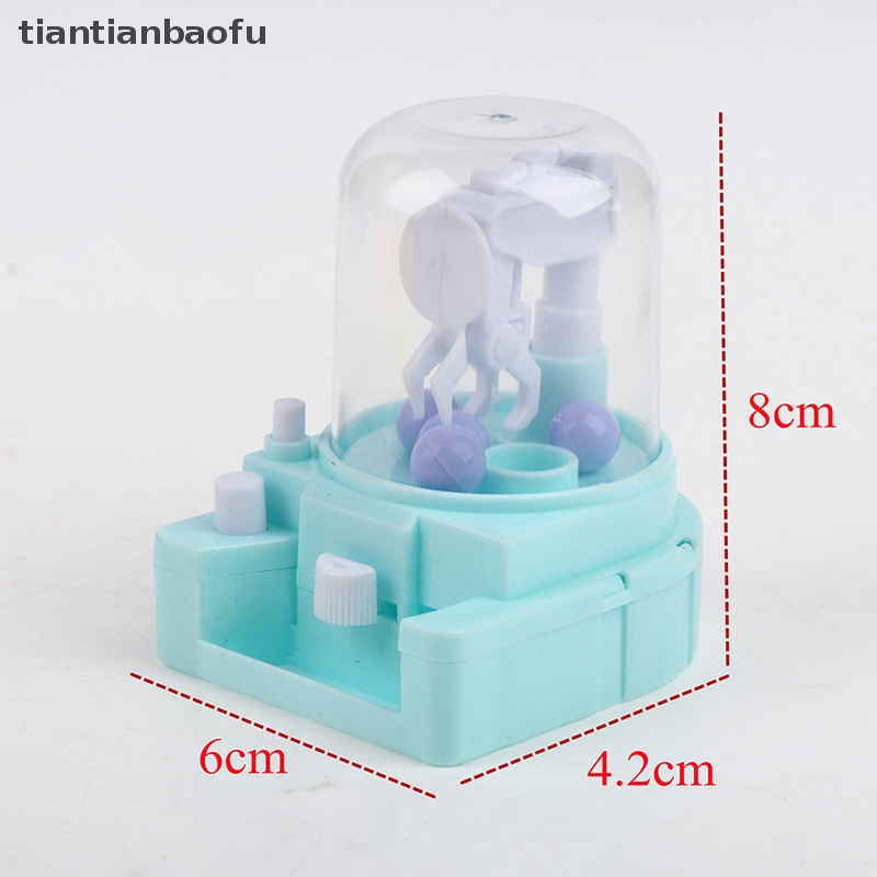 [tiantianbaofu] Mesin Capit Mini Boneka Bola Penangkap Desktop Mainan Interaktif Anak Boneka Klip Butik