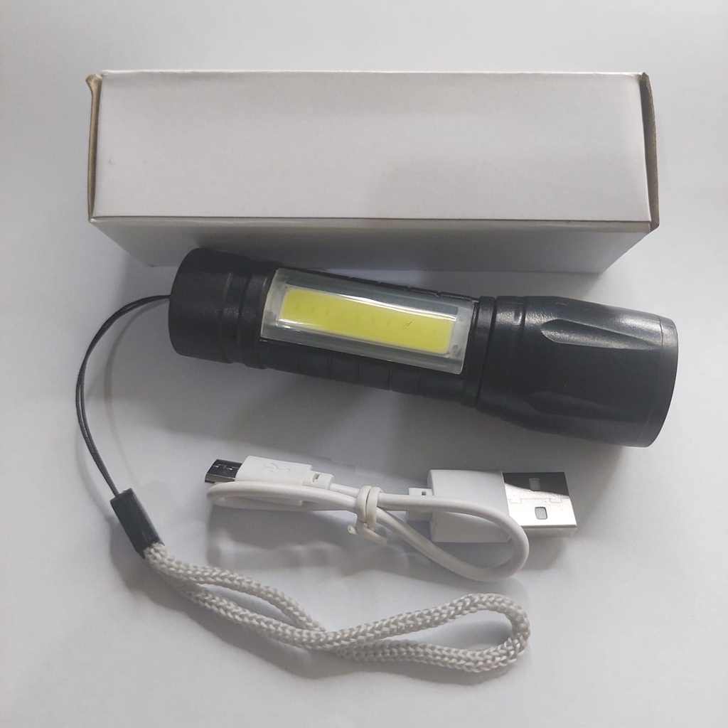 Senter Swat Mini Cob Police Zoom Rechargeable Waterproof Anti Air Termurah