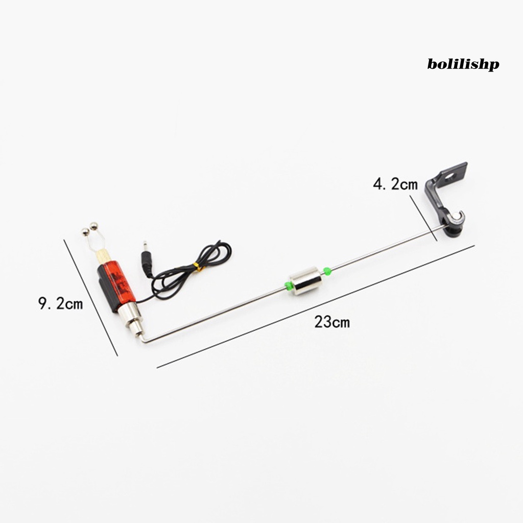 Bo-fishing Bite Alarm Kekuatan Tinggi Tahan Air Indikator Sinyal Sensitif Alarm Pancing Logam LED Indikator Gigit Pancing Laut