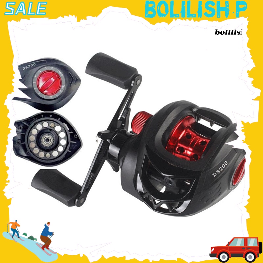 Bo-spinning Reel Multigear Adjustable Kontrol Presisi Lempar Panjang Kekuatan Tinggi Kuat Bearing Angling Kecepatan Stabil Spool Ganda Gulungan Pancing Perlengkapan Memancing