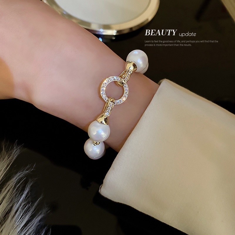 Gelang Emas Mutiara Zircon Fashion