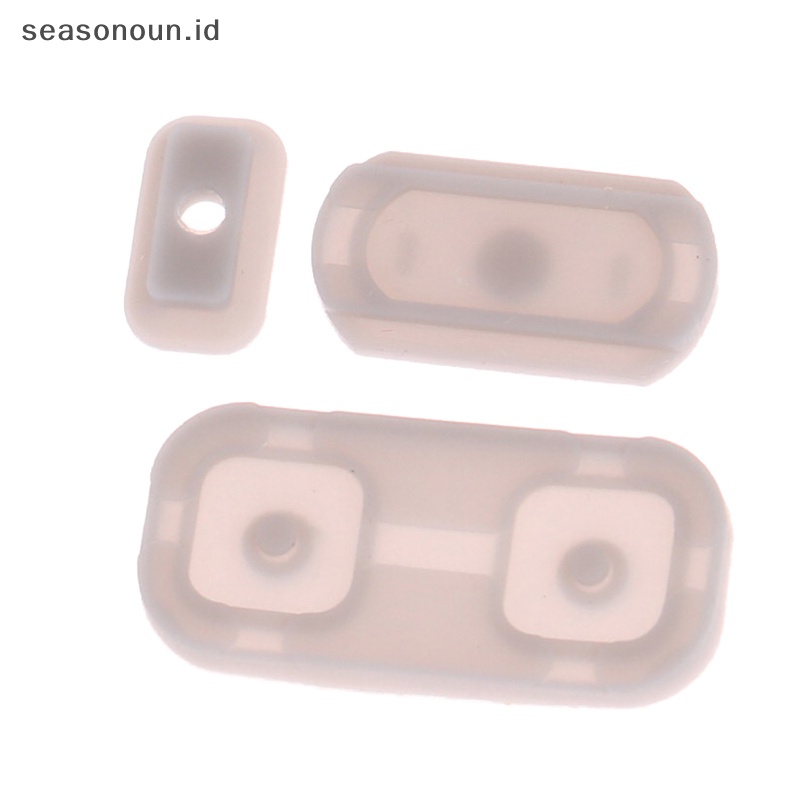 Seasonoun 1Set Tombol Bantalan Karet Konduktif Bahan Silikon Untuk Konsol Nintendo New 3DS XL LL.