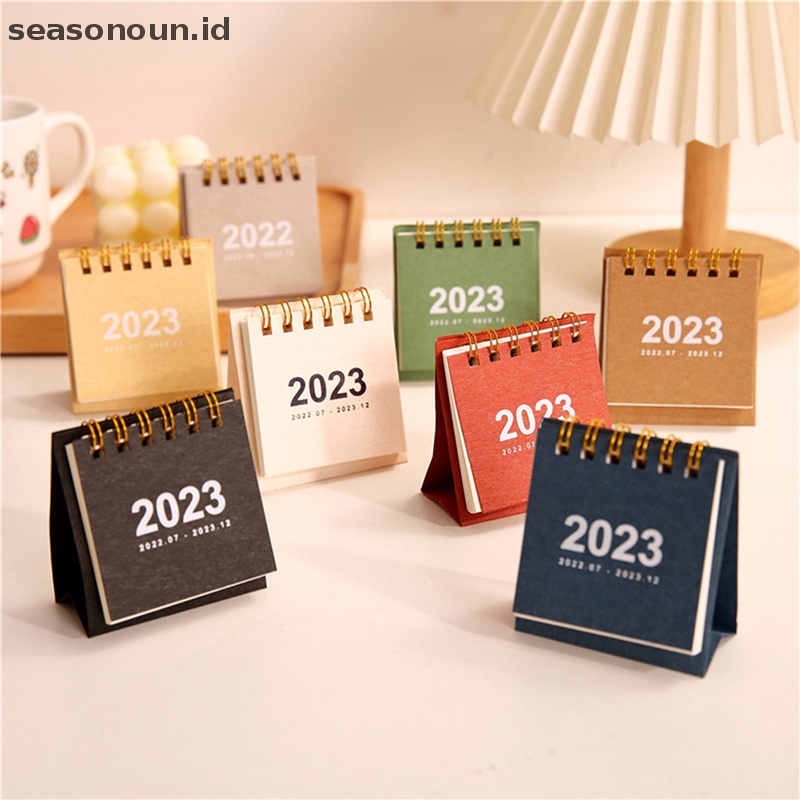 Seasonoun 2023kalender Mini Creative Simple Planner Dekorasi Kalender Meja.