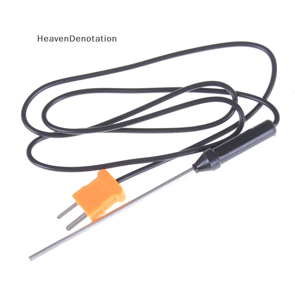 [HeavenDenotation] Probe Stainless Steel Thermocouple Tipe K Untuk Termometer Suhu Digital 1pcs Thermocouple Probe Sensor Temperature Controller Tipe K Dengan Kabel Kawat TP-0
