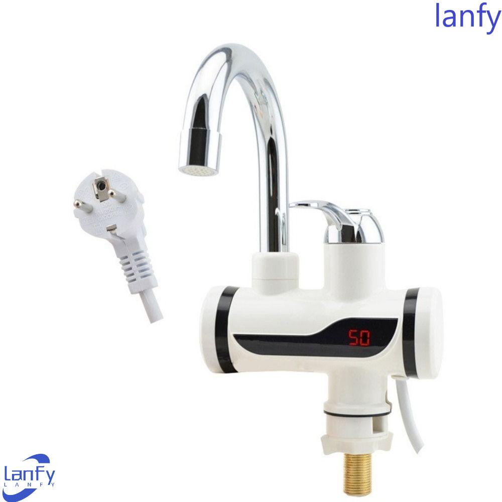 Lanfy Pemanas Air Listrik Portable Fast Shower Perlengkapan Rumah Keran Dapur Tanpa Tangki Heater