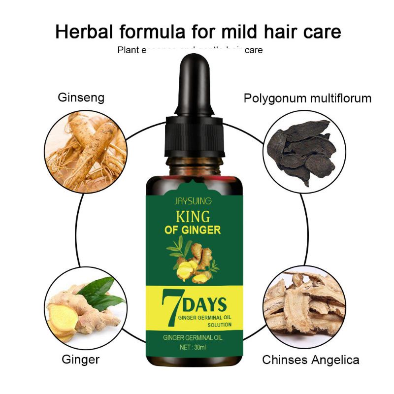 Clothes of Skin 7 Days Ginger Germinal Oil Minyak penumbuh dan perawatan Rambut Botak 30ml Penumbuh Rambut Botak