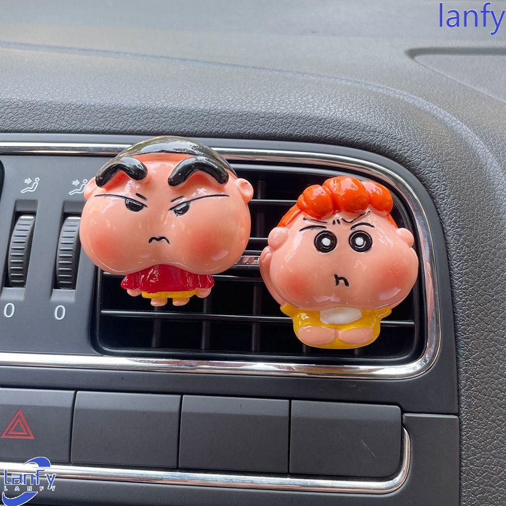 Lanfy Mobil Aromatherap Cilp Car-styling Anime Crayon Shin-chan Resin SpongeBob Ventilasi Udara Ornamen