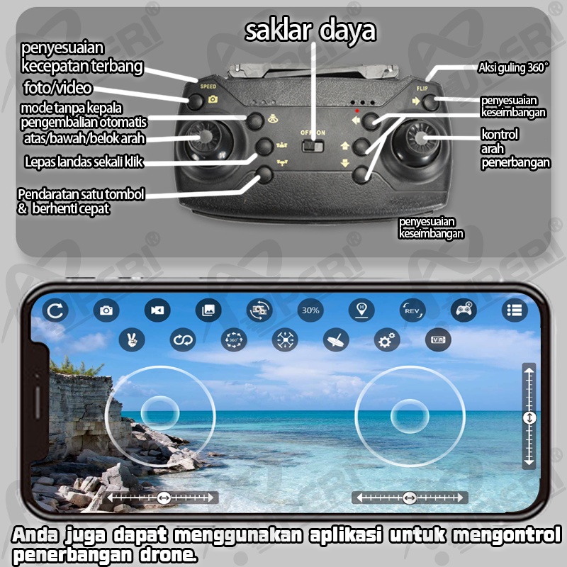 Smart Drone E88 /E68Pro 4k HD Camera Shoot Original Indoor Outdoor Drone Mini RC 4K HD Camera/(Dikirim Dari Jakarta)New Drone E68 Pro Mini RC 4K HD Camera Kamera WIFI FPV Fotografi Udara Helikopter Foldable Quadcopter Drone Kamera HD Posisi Visual