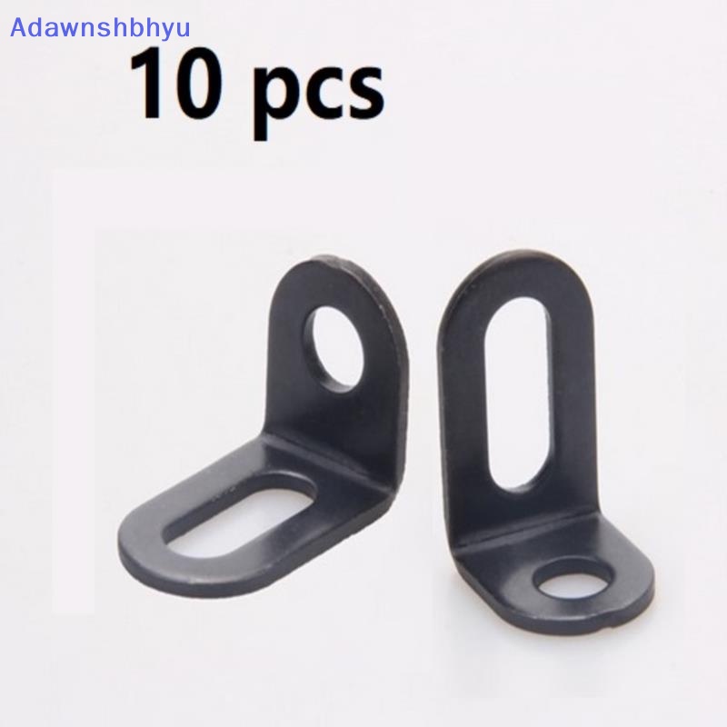 Adhyu 10pcs Metal Corner Behel s Sudut Kanan L Shape Brace Black ID