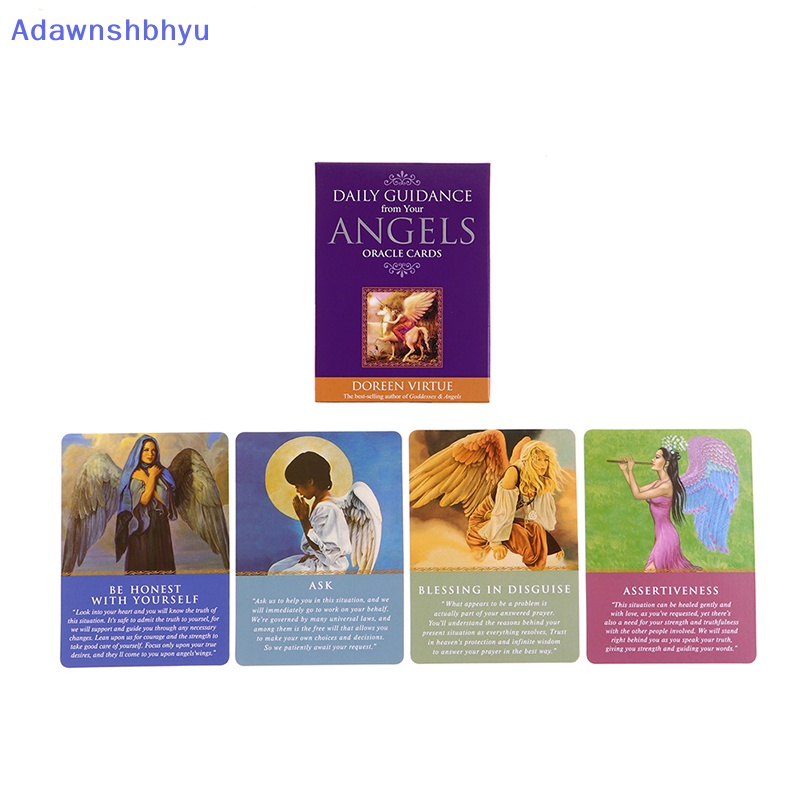 Adhyu Angel Tarot Card Deck with Guidebook Kartu Tarot Untuk Pemula Set Board Game ID