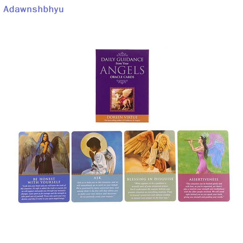 Adhyu Angel Tarot Card Deck with Guidebook Kartu Tarot Untuk Pemula Set Board Game ID