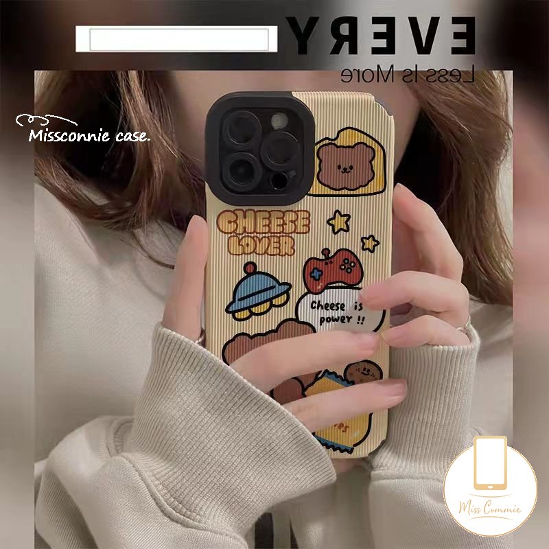 IPHONE Kartun Pangkat Kings Prince Boji Case Kompatibel Untuk Iphone11 12 14 13 Pro MAX X XR 78 Plus XS MAX 7Plus Tekstur Kulit Mewah Beruang Lucu Shockproof Lembut Tpu Cover