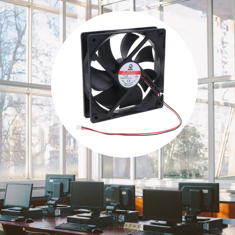 Cre 12025 Cooling Fan 12V PC Komputer Part Brushless Cooling Fan Radiator Pendingin 120x120x25mm Kipas Angin Tenang Aksesori 12 cm