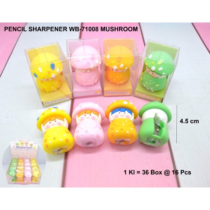 

rautan pensil bentuk mushroom girl satuan -ZilongSell