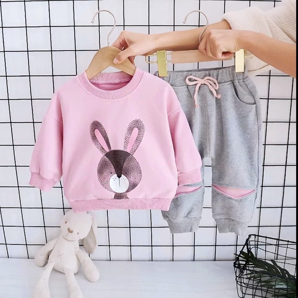 COD SETELAN ANAK SWEATER MOTIF KARAKTER 1-5 TAHUN 0