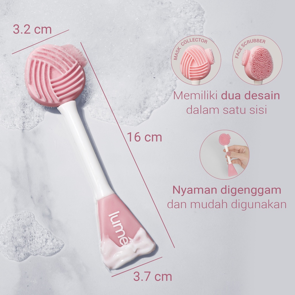 LUME Facial Cleanser Foam Brush Sikat Wajah Silikon